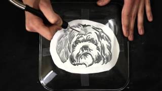 How To Engrave Images onto a Glass Plate [upl. by Yemrots104]