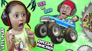 MONSTER TRUCKS ON MY HEAD Duddy vs Lex Lets Play DRIVE AHEAD FGTEEV Crashing Stunt Vehicles [upl. by Lachance]