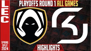 TH vs SK Highlights ALL GAMES  LEC Spring Playoffs 2024 Lower R1  Team Heretics vs SK Gaming [upl. by Jourdan]