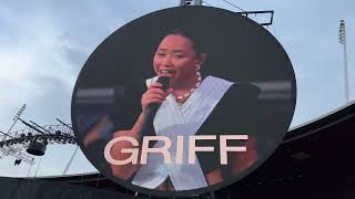 Griff  Vertigo live debut full song at Letzigrund Zurich 01072023 [upl. by Elbertine565]