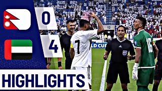 Nepal Vs UAE Full Match Highlights  FIFA World Cup Qualifiers 2023 [upl. by Mokas116]