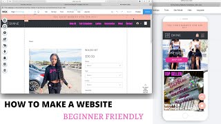 HOW TO MAKE A WEBSITE FOR BEGINNERS  WIX WEBSITE CREATOR [upl. by Ailyt459]