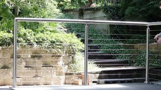 How to install a DIY stainless steel handrail with raised saddles [upl. by Gwyn]