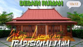 Desain Rumah Kayu Limasan Jawa house design [upl. by Ssur]