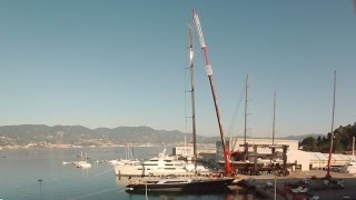 Perini Navi  60m SY Perseus3  Mast Step [upl. by Etnuaed415]