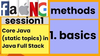 Core Java static topic  basics  staticsession1  faangacademy [upl. by Aihsilat761]