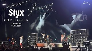 Foreigner amp Styx  Concord CA 2024 LIVE [upl. by Andrew]