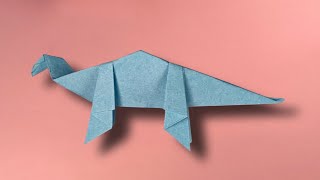 How To Make Easy Origami Dinasaur [upl. by Ennovihs850]