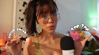 ASMR Fast Mic Triggers and Mouth Sounds Mic Pumping Brushing Tapping and Scratching [upl. by Delcina]