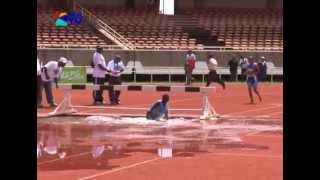 Kenya Steeplechase Athlete Sinks in Water [upl. by Ephraim932]