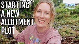 STARTING A NEW ALLOTMENT PLOT  ALLOTMENT GARDENING FOR BEGINNERS [upl. by Cirdec10]