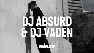 DJ Absurd invite DJ Vaden DJ set  Rinse France [upl. by Joyce]