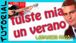 FUISTE MIA UN VERANO en GUITARRA Leonardo Favio [upl. by Cirdet]