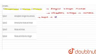 Nitrogenase enzyme converts  11  MINERALNUTRITION  BIOLOGY  PRADEEP  Doubtnut [upl. by Temhem]