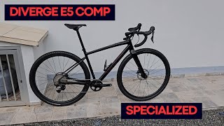 Specialized DIVERGE E5 Comp  Minha nova GRAVEL [upl. by Enicul]