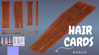 Creating Hair Cards in Blender Tutorial Hair Texture maps Materialize  Blender [upl. by Cynthea]