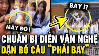 Diễn VĂN NGHỆ sợ bồ câu KO CHỊU BAY cả lớp đã dọa sẽ CHO VÀO NỒI và cái kết  Tin 3 Phút [upl. by Jaan939]