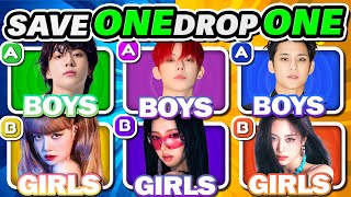 BOYS vs GIRLS 3 Songs vs 3 Songs 🔥 Save One Drop One ✨ Kpop Quiz Challenge 2024 [upl. by Nashoma]