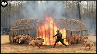 How Do Australian Farmers And Hunters Deal With Millions Of Wild Boars And Red Fox By Hunting Dog [upl. by Sender]