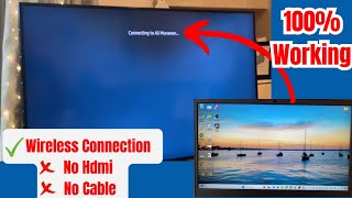 How to Connect Laptop on Any Smart TV Wirelessly  StepbyStep Guide [upl. by Paton]