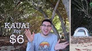 Camping in Kauai for 6 a night minivlog [upl. by Redwine]