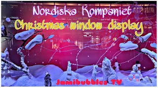 NK Nordiska Kompaniet Christmas window display  Vlogmas Part 1 [upl. by Ferrell101]