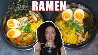 Comment faire de véritable ramen japonais végétarien à la maison 🍜 [upl. by Oesile]