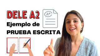 Ejemplo de prueba ESCRITA  Tarea 1  DELE A2  cartaemail 📝✉️ [upl. by Garek779]