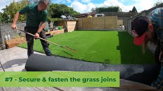 TIme Lapse Artificial Grass Lawn Install [upl. by Krys477]