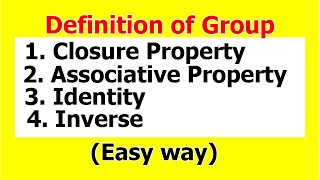 1 What is Group   Definition of Group  Binary Operation  Group theory Bsc [upl. by Francene]