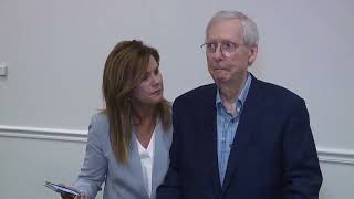 Sen Mitch McConnell freezes struggles to speak at event in Kentucky [upl. by Minica]