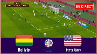 match États Unis vs Bolivie en direct aujourdhui Copa América 2024 simulation Gameplay PC [upl. by Eelrac273]