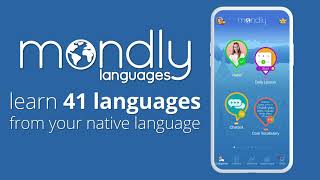 Mondly app preview  Learn 41 languages [upl. by Novaat]