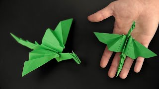 Easy Origami Dragon  How to Fold [upl. by Aramois202]