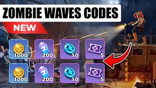 ZOMBIE WAVES BUNDLE CODE 🆕 CODE ZOMBIE FREE GIFT 🎁 ZOMBIE WAVES REDEEM CODES 2024 [upl. by Alyahsat]