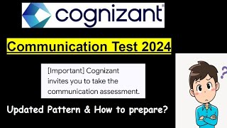 49 Cognizant Communication Assessment 2024  Update Pattern amp Useful links [upl. by Namyw]