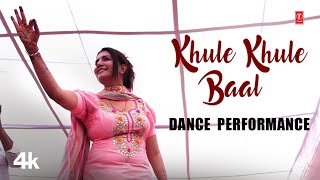 Khule Khule Baal  Sapna Choudhary Dance Performance  Masoom Sharma  New Haryanvi Video [upl. by Ylecic]