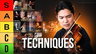 Ranking ALL Violin TECHNIQUES Difficulty Tier List [upl. by Hadihsar998]