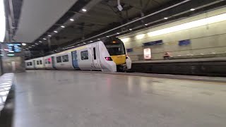 Thameslink Trains At London St Pancras International Low Level 170922 [upl. by Brandea]