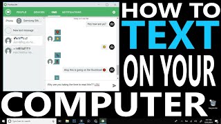 How to Text Online from Computer to Phones with PushBullet [upl. by Lletnom645]