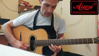 Aiersi Brand Grande Bouche Gypsy Jazz acoustic Guitar [upl. by Amsa]