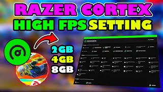 Use This RAZER CORTEX Settings To Boost FPS  Optimize Windows Best Settings For Low End PC 🔥 [upl. by Ainnos]