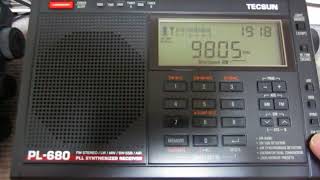 PL660 vs PL680 with KBS World Radio on 9805kHz05192018 [upl. by Yoho]