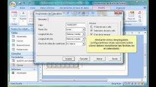 Curso de Access 2007 8 El control de calendario [upl. by Ambrogino]