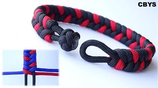 3 Strand Fishtail Braid  New Color Pattern – How to Make Paracord Survival Bracelet Tutorial CBYS [upl. by Atoel]