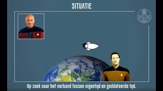 Relativiteit 6 Tijddilatatie Kwantitatief [upl. by Emlynn]