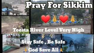 Pray for Sikkim🙏❤️ Cloud Burst at Northern Part of Mangan District😢 Stay Safe sikkim prayforsikkim [upl. by Bone503]