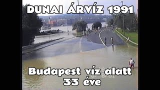 19910806 08 Budapest víz alatt anno avagy tetőzik a Duna a nyári zöldárban a múlt évezredben [upl. by Artsa]