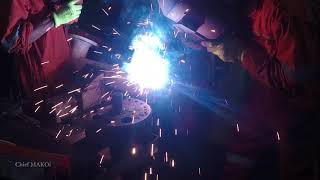 Welding  Slow Motion and Reverse [upl. by Dihsar]