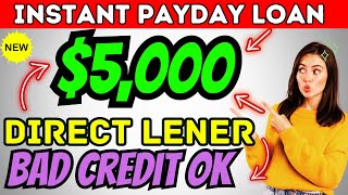 DIRECT LENDER Granting 100  5000 Instant PAYDAY LOAN with BAD CREDIT  No Penalties amp No Credit [upl. by Cuttie]